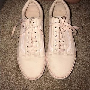 Light pink old skool vans